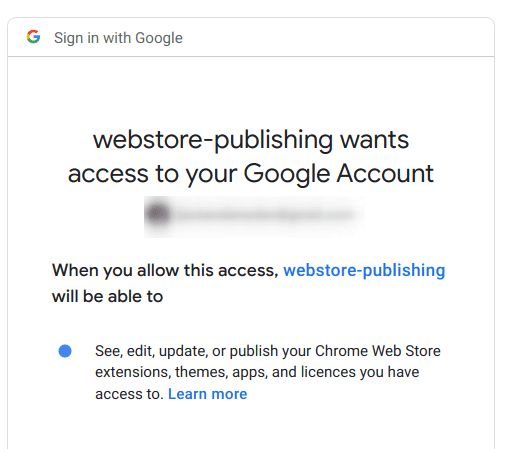 UI richiesta di autorizzazione